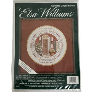 NWT Vintage Elsa Williams Counted Cross Stitch Kit A Family Circle D. Morgan New